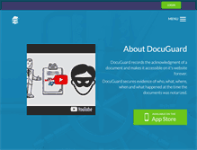 Tablet Screenshot of docuguard.com